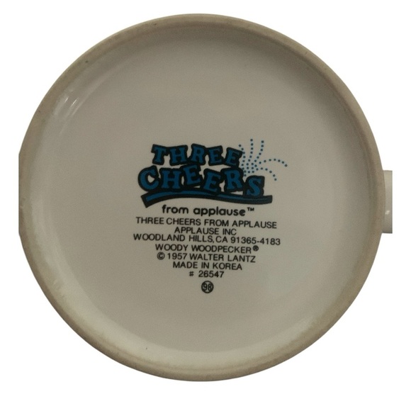 Vintage Woody Woodpecker Blue Ceramic Mug Happy Birthday - Picture 2 of 4